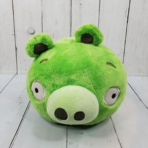 Angry Birds Green Pig 7” Plush NO SOUND Bad Piggies 2010 Commonwealth